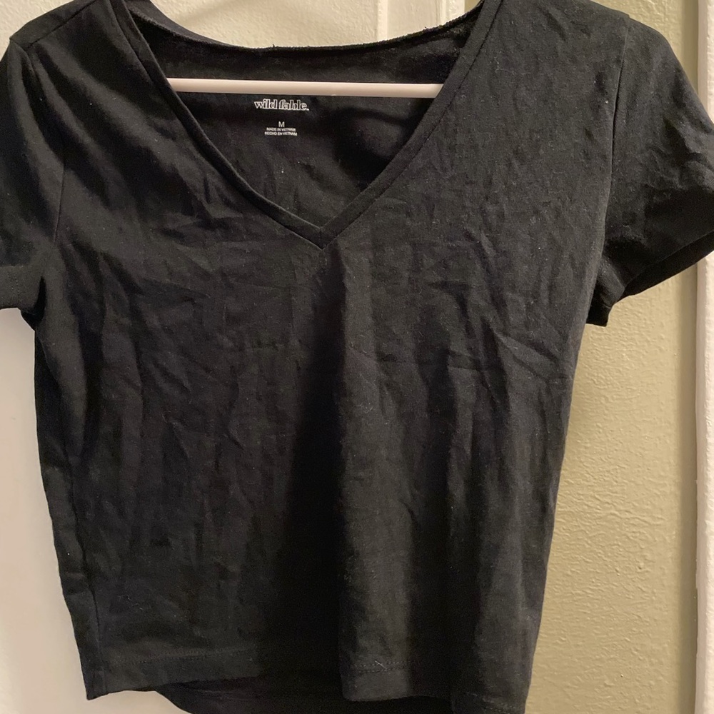Black crop top
